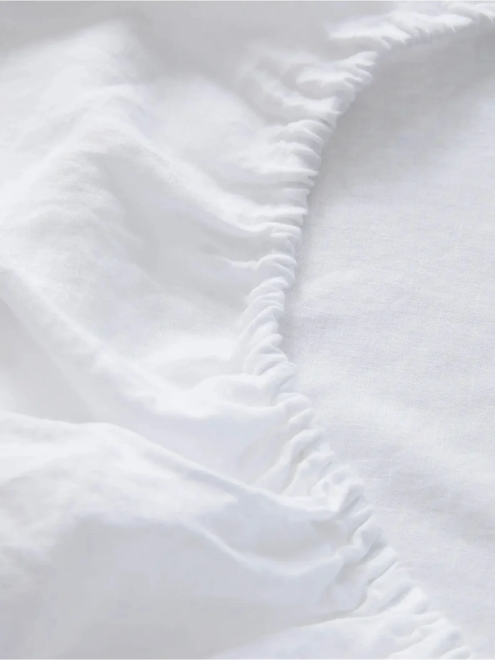 New Quince Europe Linen Twin Sheet Set - White - Retail 144 - Picture 3 of 5